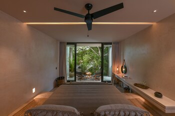 Balcony view at Casa Agape Hotel Tulum with Beach Club Access