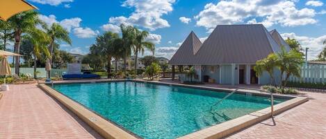 A heated pool