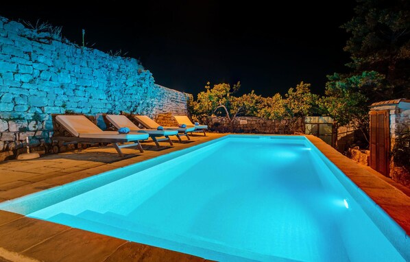 A heated pool