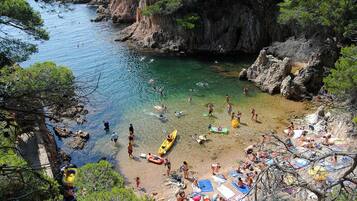 Accommodatie ligt op het strand
