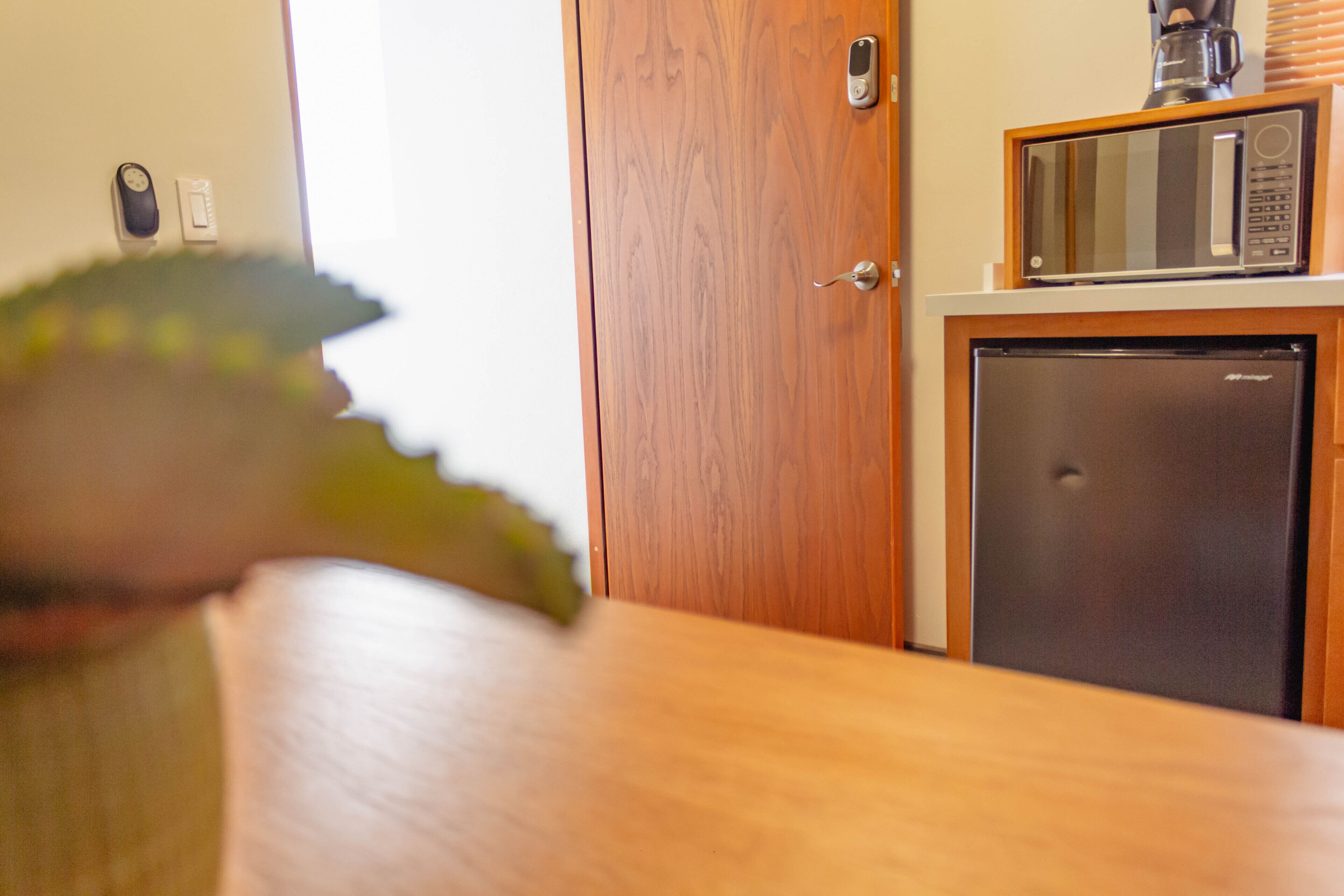 master bedroom | mini fridge