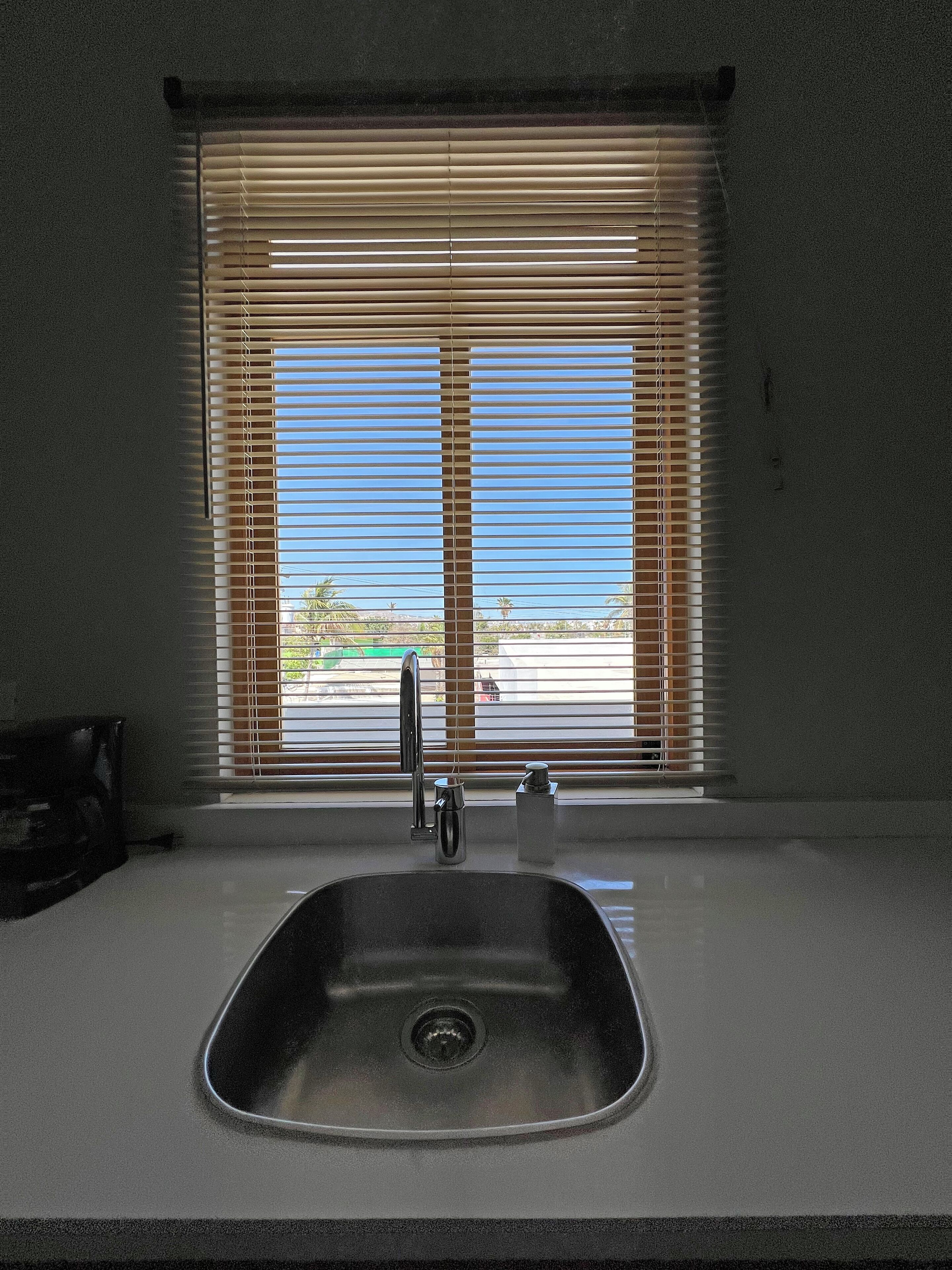 master bedroom, 1 queen bed | view from room