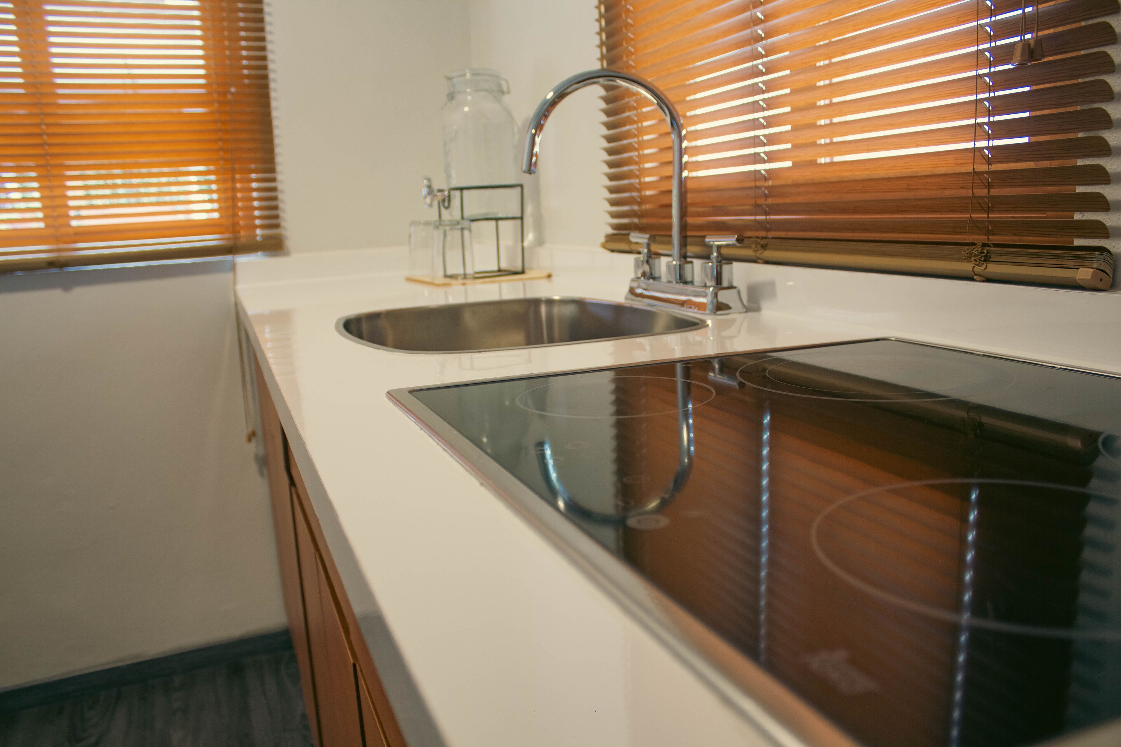 standard studio | private kitchen | mini-fridge, microwave, stovetop, coffee/tea maker