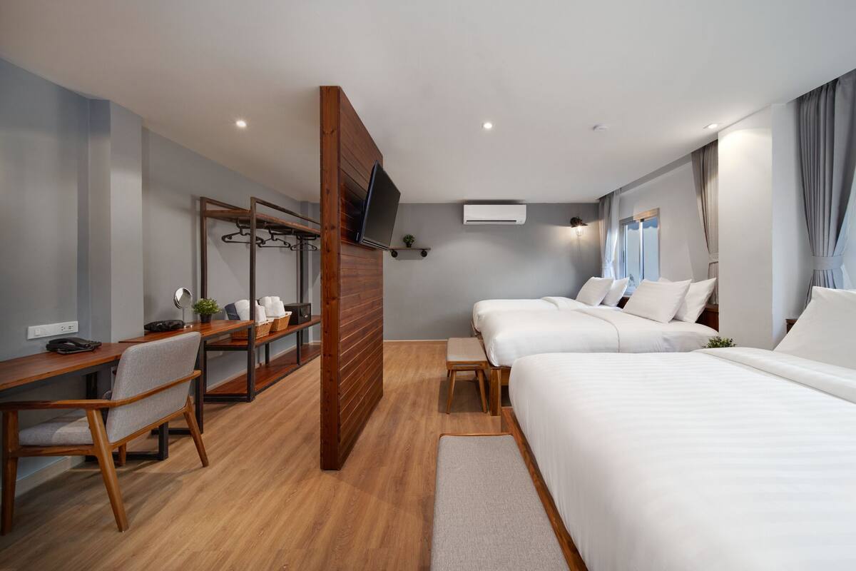 In-room safe, desk, cribs/infant beds, WiFi (free)