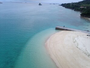 Vue sur la plage/l’océan