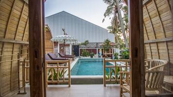 Lumbung Bungalow With Pool Side | View from room