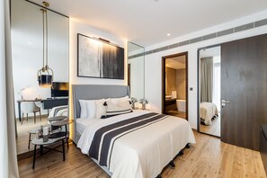 スーペリア アパートメント 2 ベッドルーム 禁煙 レイクビュー | 客室ごとに異なる装飾、客室ごとに異なるインテリア、ベビーベッド、可動式ベッド