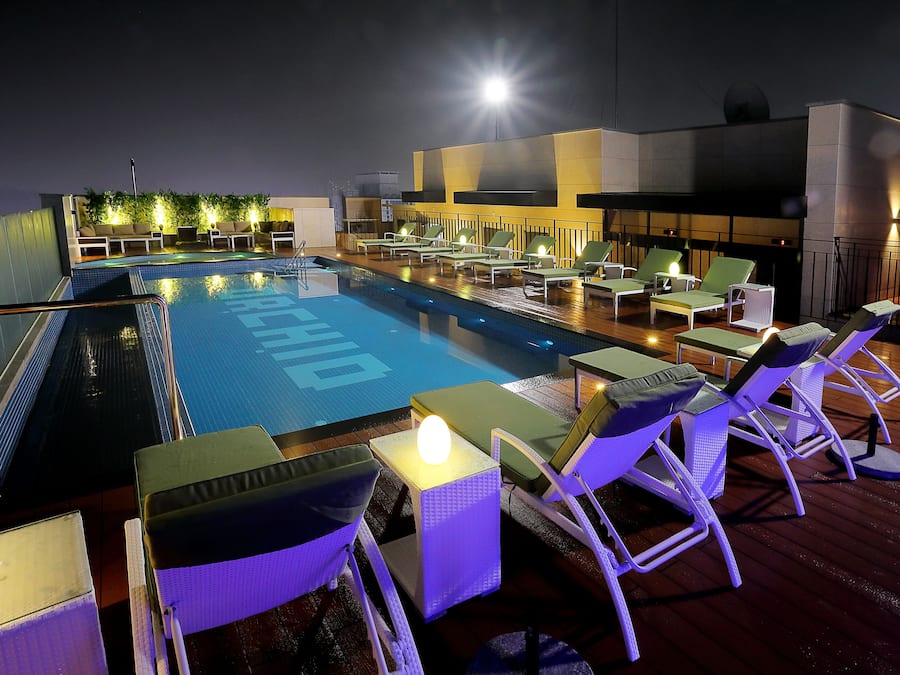 Alberca al aire libre por temporada