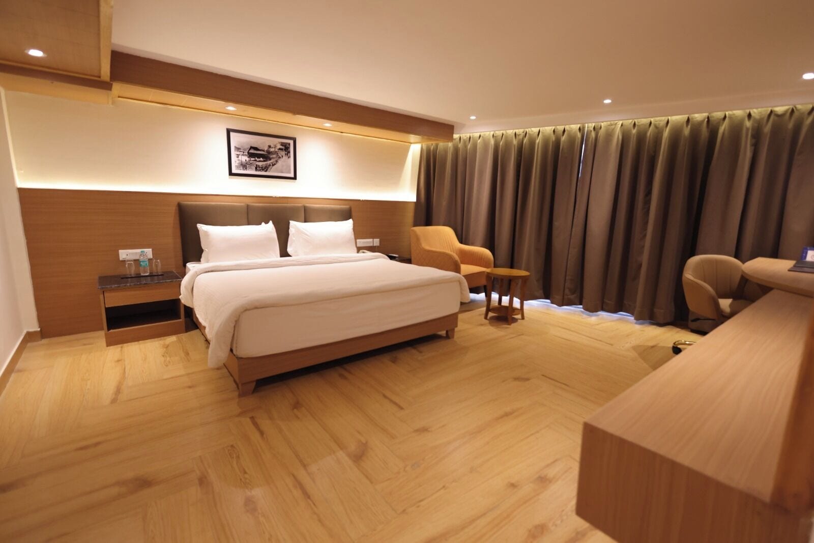 Presidential Suite, 2 Queen Beds, Non Smoking | In-room safe, desk, laptop workspace, blackout drapes