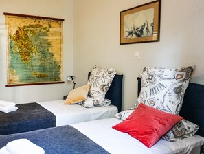 Apartment, 2 Bedrooms | 2 bedrooms, desk, laptop workspace, iron/ironing board - A Happy stay by Edem Beach (Palaio Faliro)