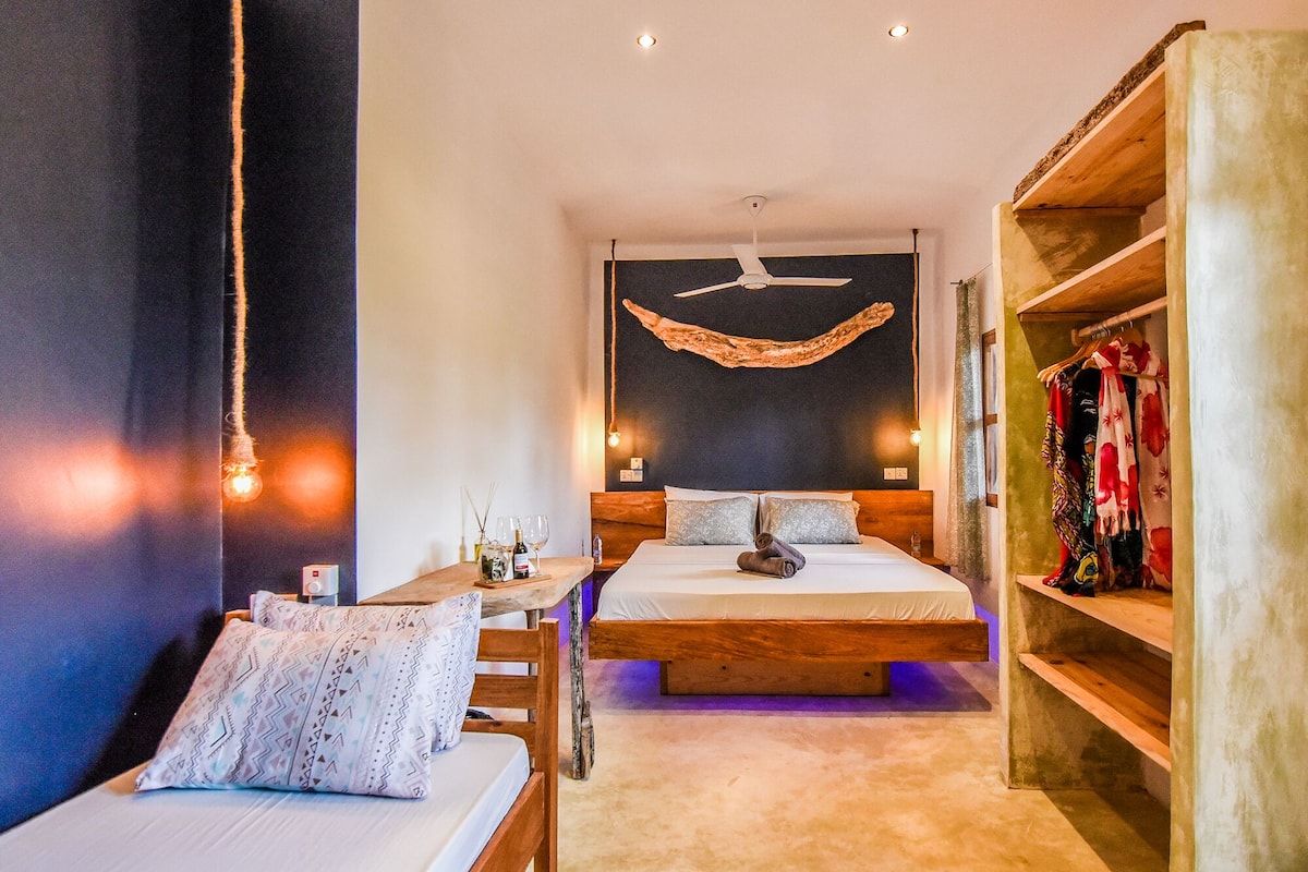 Triple Room, Terrace, Beachside | Blackout curtains, iron/ironing board (on request), free WiFi