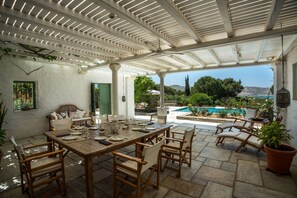 Deluxe Villa, 4 Bedrooms, Private Pool | Terrace/patio