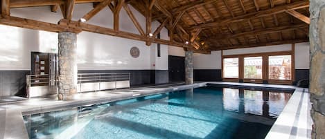 Indoor pool, a heated pool