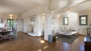 Villa, 4 Bedrooms, Private Pool | Living room - Ideal family Villa for 8 - Pool, Sea Views by VillaRentalsgr (Paros)