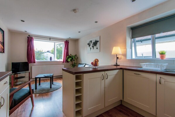 City Apartment, 3 Bedrooms | Living area | Flat-screen TV - 70 Elm Street (Cardiff)