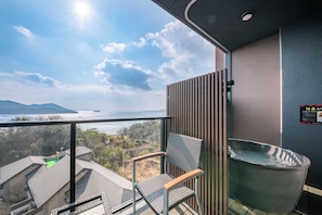 Blick vom Balkon