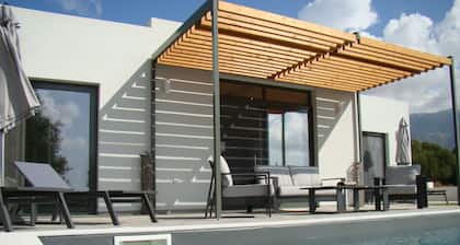 Stunning new contemporary villa, located in a quiet village - 1km from the beach