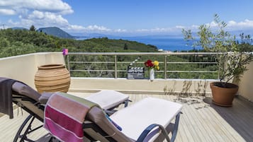 Superior-Penthouse, 1 Schlafzimmer, Whirlpool, Meerblick | Ausblick vom Zimmer