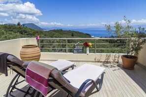 Superior Penthouse, 1 Bedroom, Jetted Tub, Sea View | View from room - Spileo House Boutique Apartments - Adults Only (Corfu)