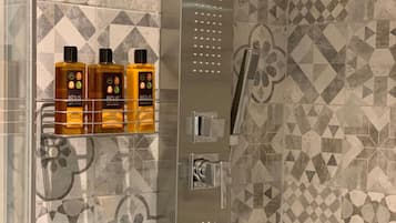 Free toiletries, hair dryer, slippers, towels