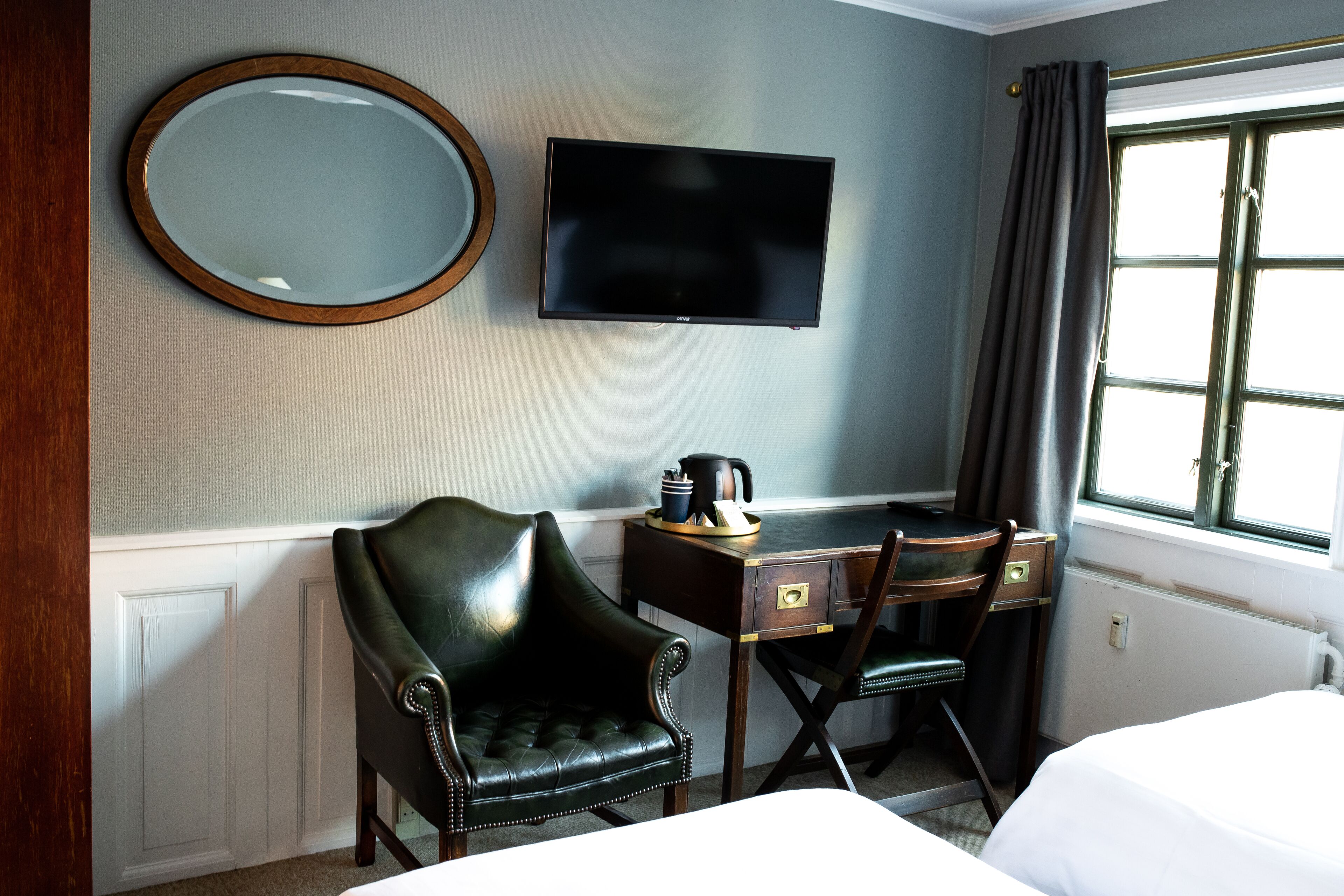 twin room | 1 bedroom, desk, blackout curtains, iron/ironing board