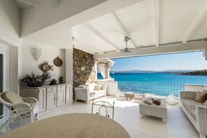Apartment, 2 Bedrooms (S’Abba e Sa Pedra 81) | Living area | Flat-screen TV - S’Abba Seafront (Golfo Aranci)