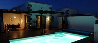 Two Bedroom Villa,with private heated pool,Wifi,Parque Del Rey Playa Blanca