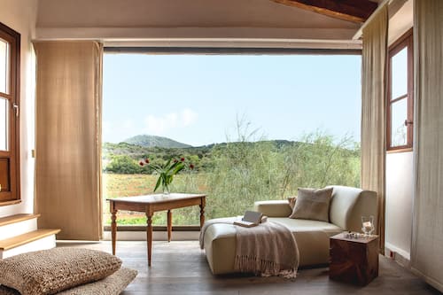 Suite (Es Sostre) | Hochwertige Bettwaren, Daunenbettdecken, Minibar, Zimmersafe