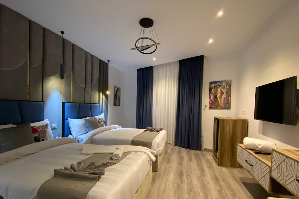 Double or Twin Room, City View | 2 bedrooms, premium bedding, down duvets, pillow-top beds