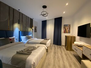 Doppel- oder Zweibettzimmer, Stadtblick