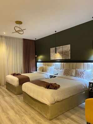 Chambre Deluxe Double ou avec lits jumeaux, terrasse, vue piscine