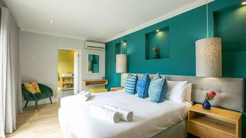 Egyptian cotton sheets, premium bedding, Tempur-Pedic beds, in-room safe