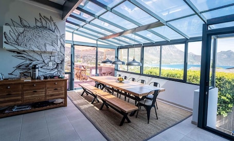 Vue depuis lâhĂ©bergement