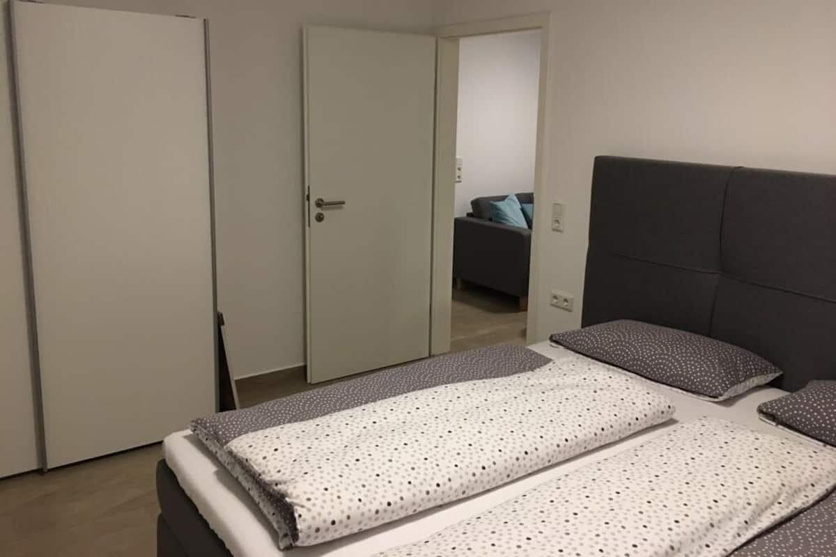Apartamento (GÖTTERLAY) | 1 quarto, roupas de cama antialérgicas, escrivaninha, cortinas blackout