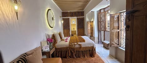 Suite, Private Bathroom, Pool View (Widad) | Premium bedding, pillow-top beds, in-room safe, blackout curtains