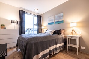 Exclusive-Apartment, 1 Schlafzimmer | 1 Schlafzimmer, kostenloses WLAN, Bettwäsche