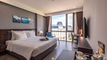 Ropa de cama de alta calidad, minibar, escritorio y insonorización