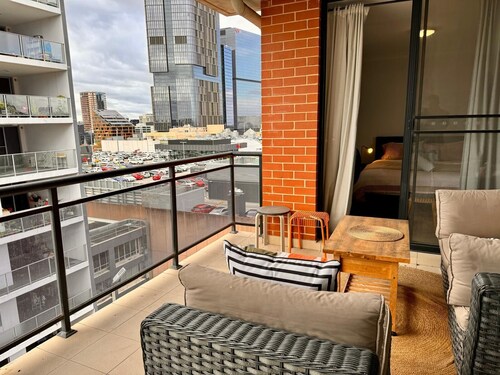 2BR Central Parramatta Balcony and Parking