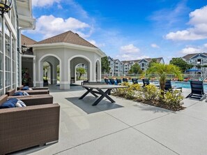 Outdoor dining - Beautiful 1st Floor Condo in Gated Cane Island, Close to Parks (Kissimmee)