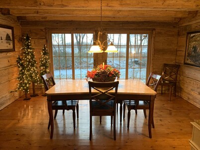 Log Inn on Madison Lake.   Multi generation. Corporate retreat for team building