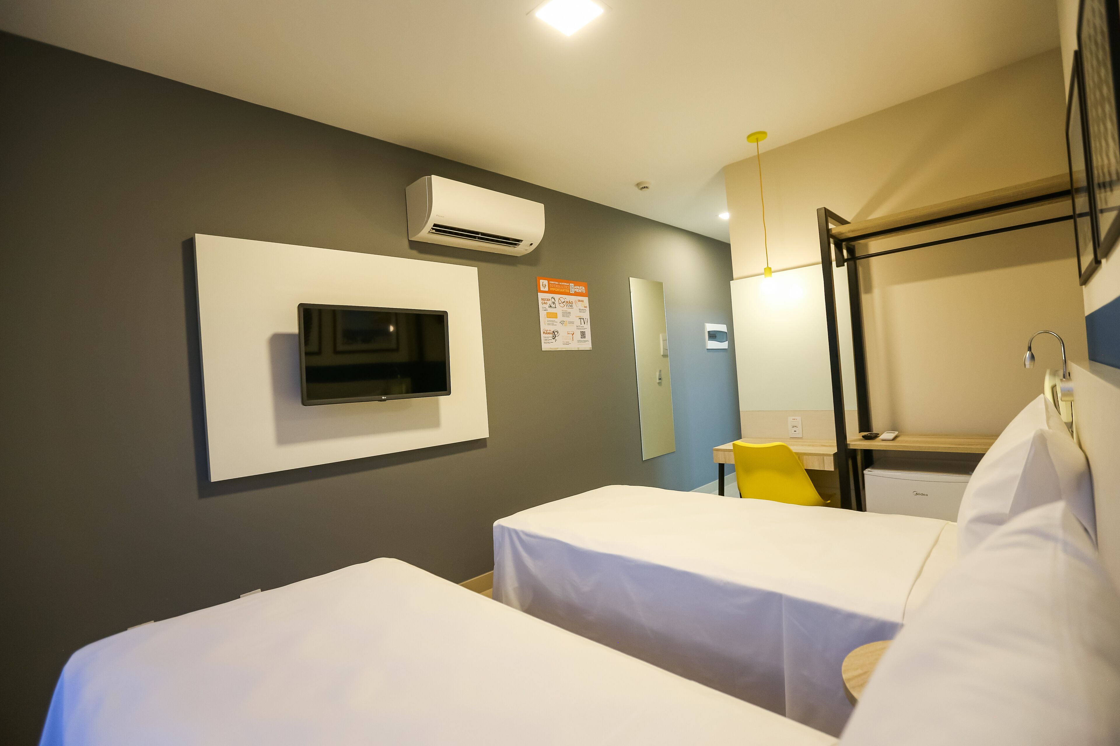 standard twin room | minibar, blackout curtains, free wifi, bed sheets