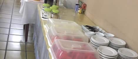 Gratis frukostbuffé varje dag