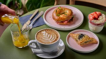 Daily cooked-to-order breakfast for a fee