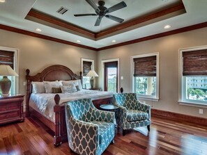 4 bedrooms, iron/ironing board, WiFi, bed sheets - Pet-Friendly Mediterranean Villa | Lagoon Pool, Hot Tub + Beach Access (Miramar Beach)