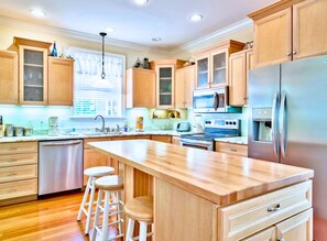 Fridge, microwave, oven, stovetop - Walk to Beach | Pet Friendly • BBQ Grill • Golf Cart Rent, Destin Home (Destin)