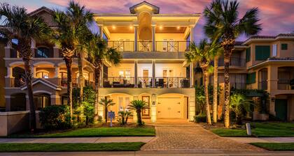 Playa Del Mar | Front Row Beach View | 6br ylellinen koti | Hissi | 2 pelihuonetta