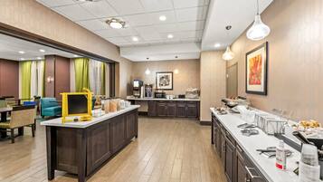 Free daily self-service breakfast