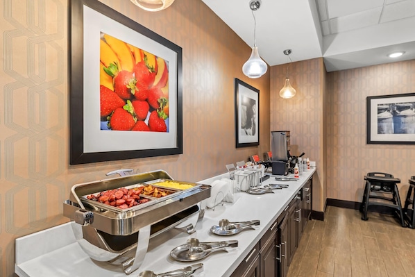 Free daily self-service breakfast 