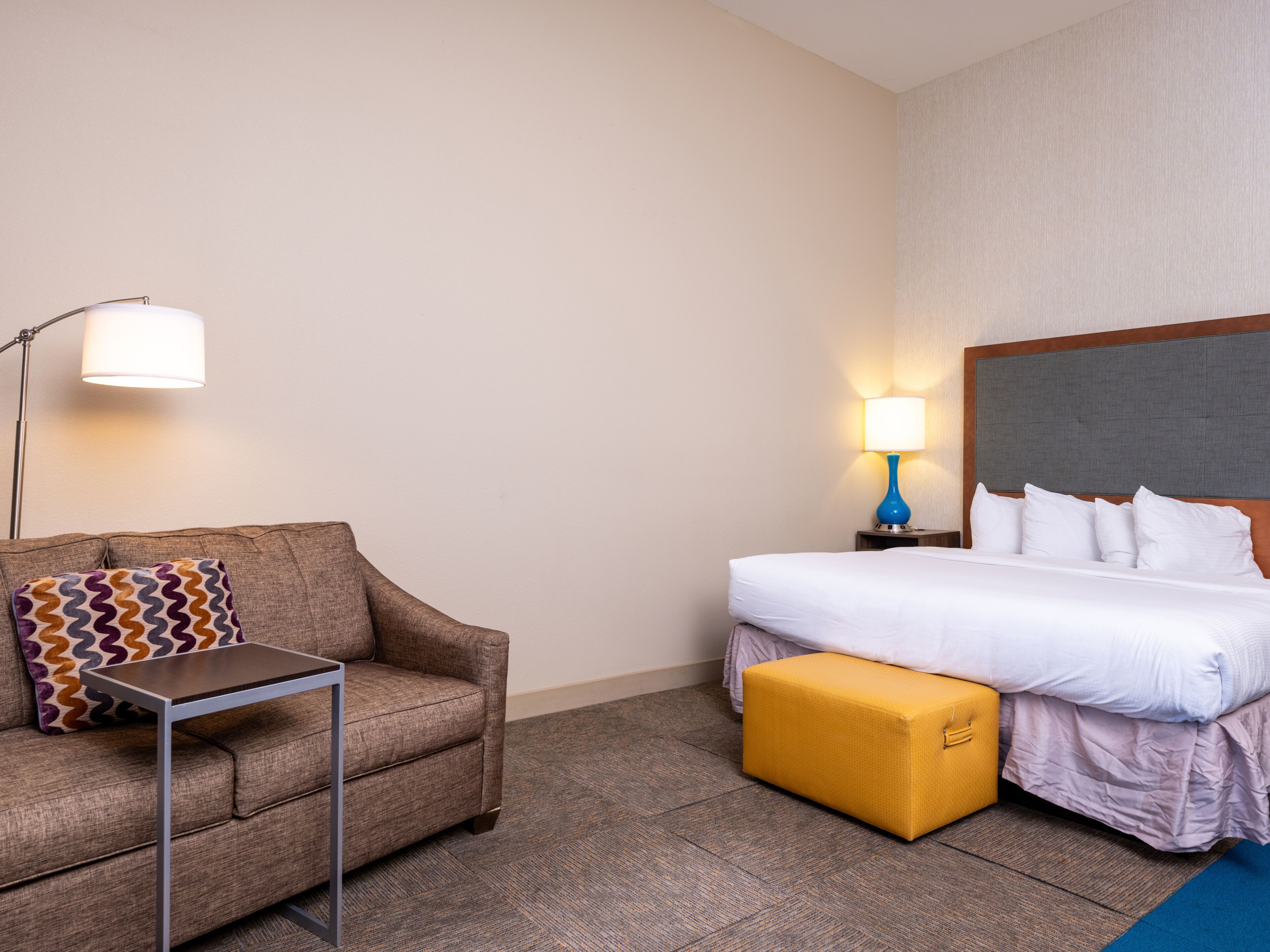 studio king suite | desk, laptop workspace, blackout curtains, iron/ironing board