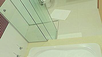 Suíte estúdio superluxo, 1 cama Queen | Banheira de hidromassagem particular